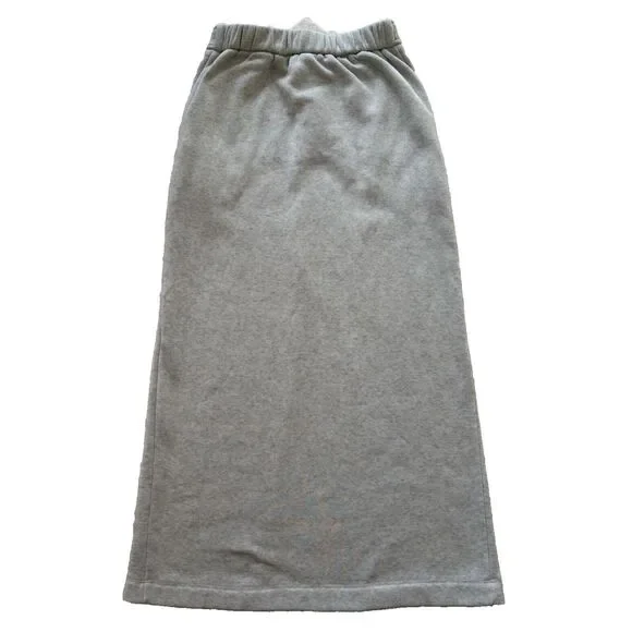 Anthropologie Sunday In Brooklyn Skirt Womens XS Gray Heather Maxi Sweats Casual - Picture 2 of 8